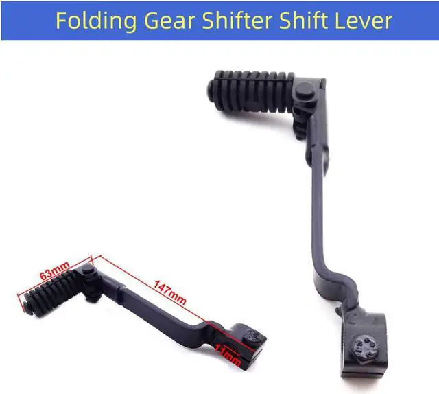 Alt view image 6 of 7 - Acaigel 1x Fold-up Gear Shifter Shift Lever Pedal For YX Lifan Dirt Pit Bike ATV Scooter