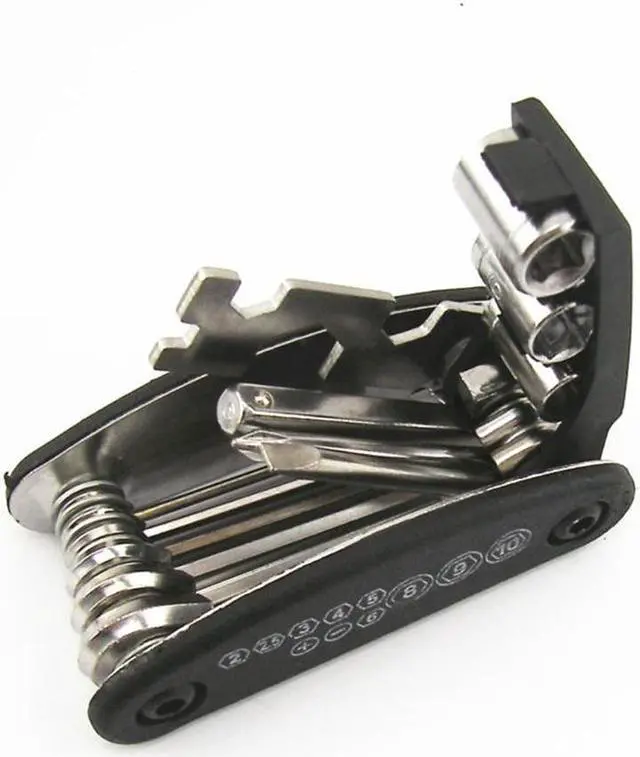 Alt view image 2 of 5 - Yassdwbn Multi Allen Wrench 13in1 Folding Hex Key Screwdriver Socket Tools Motorcycle