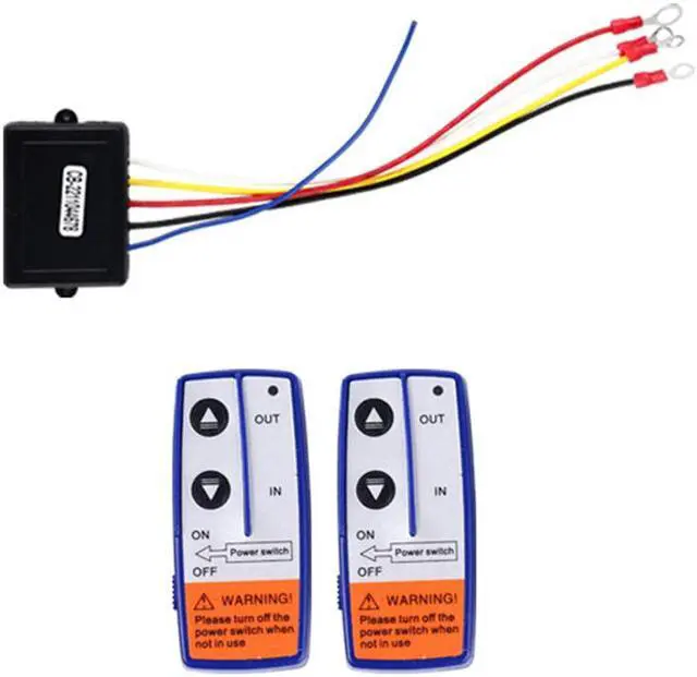 Alt view image 5 of 6 - Acaigel 12V 250A Winch Solenoid Relay Contactor+2pcs Wireless Winch Remote Control Kit