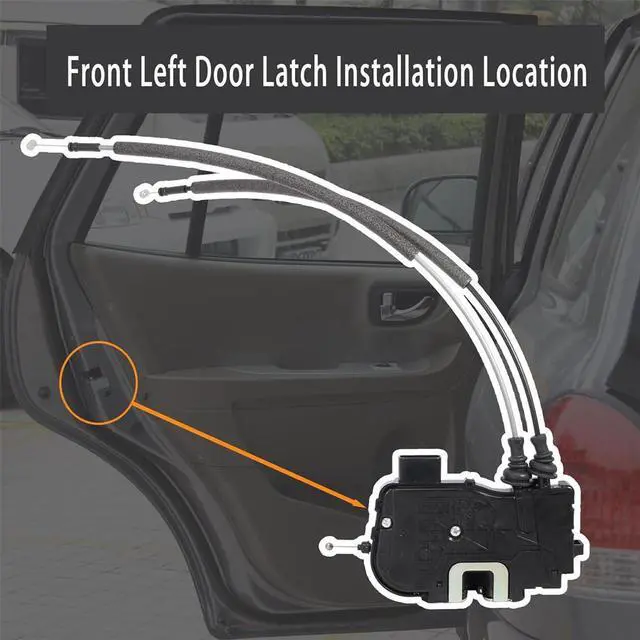 Alt view image 4 of 6 - Acaigel Front Left Driver Door Lock Actuator For Hyundai Santa Fe 2010 2011 2012