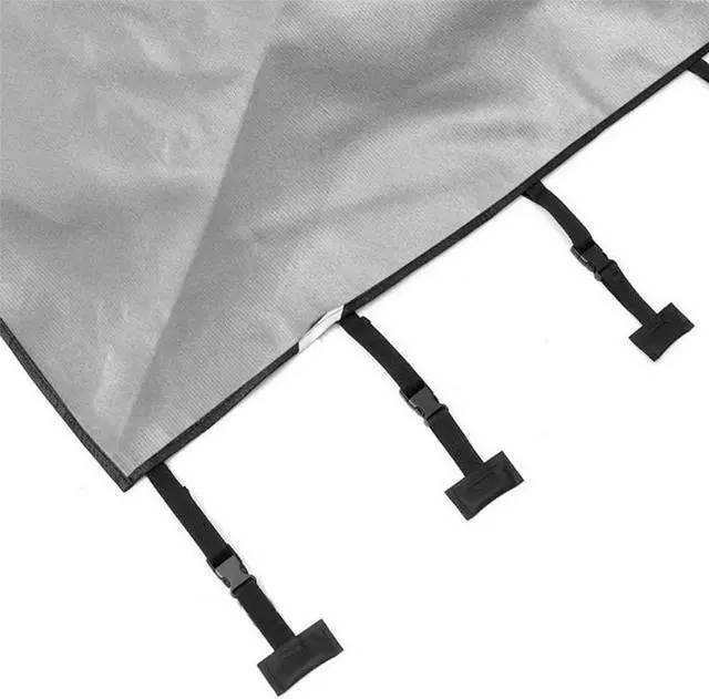 Alt view image 4 of 7 - Paiying Caravan Front Towing Cover RV Waterproof Protect +2 LED Lights Heavy Duty Part