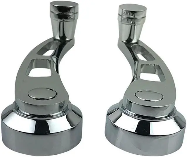 Alt view image 3 of 5 - Furulu Chrome Billet Aluminum 4-1/4" Window Crank Handle For Chevy Ford Chrysler