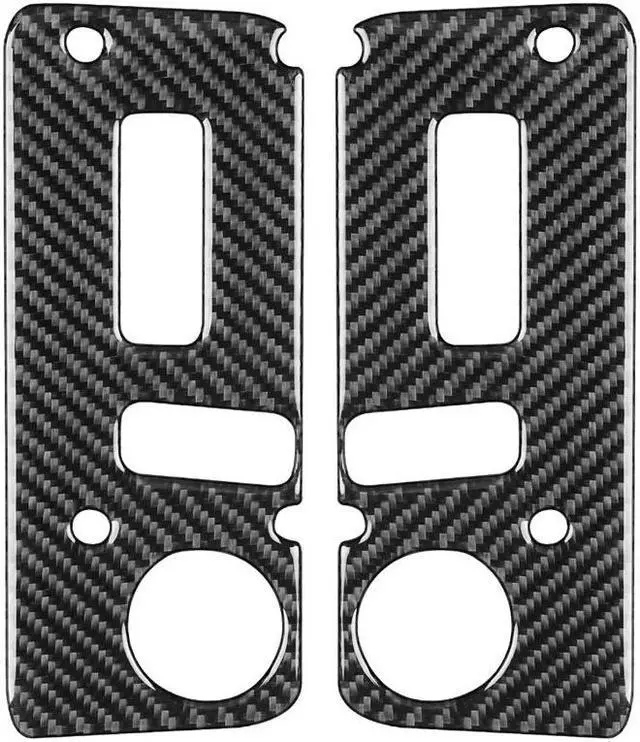 Alt view image 7 of 7 - Yingshan Carbon Fiber Interior Seat Control Adjustment Button Cover For Hummer H2 2003-07