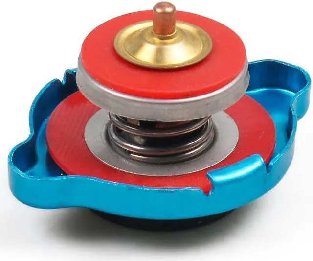 Alt view image 2 of 5 - Yingshan Stainless Radiator Cap Tank Cover Water Temperature Gauge 0.9Bar For Excavator ATV  UTV