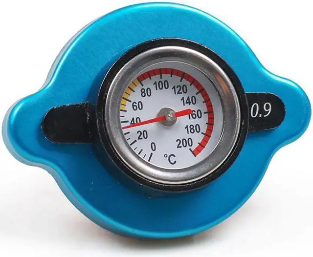 Alt view image 3 of 5 - Yingshan Stainless Radiator Cap Tank Cover Water Temperature Gauge 0.9Bar For Excavator ATV  UTV