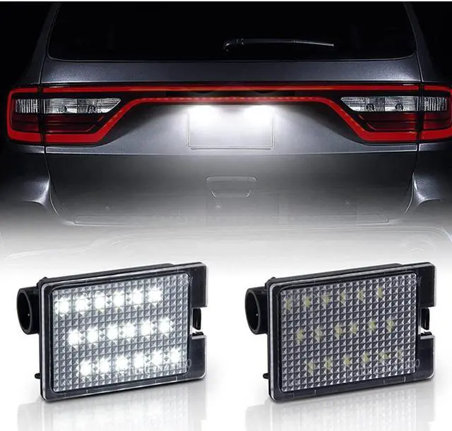 Alt view image 4 of 6 - Yingshan 2Pcs LED License Plate Light Lamp For Dodge Durango 2014-2021