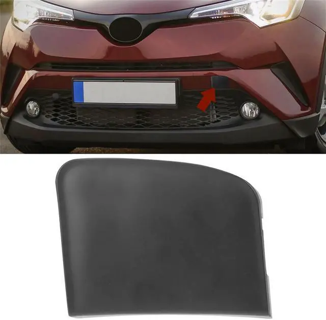 Main image of Yassdwbn Car Front Bumper Tow Hook Hole Cover Repair 52128-F4110 For Toyota CHR 2018-2019