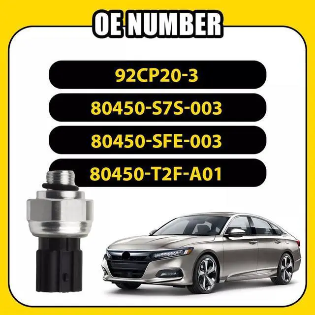 Alt view image 3 of 6 - Yingshan A/C Pressure Switch Fit For Honda Acura 80450-T2F-A01 80450-SFE-003