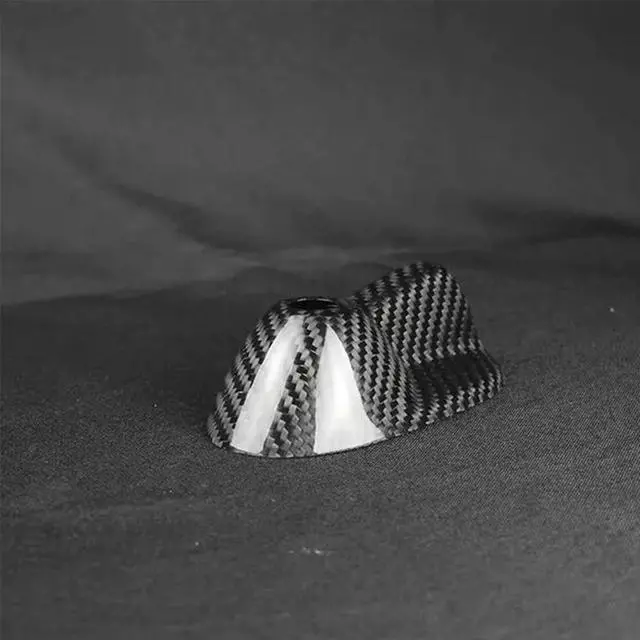 Alt view image 4 of 5 - Paiying 1x Carbon Fiber Roof Antenna Cover For BMW MINI Cooper R56 R56 LCI R55 R55 LCI