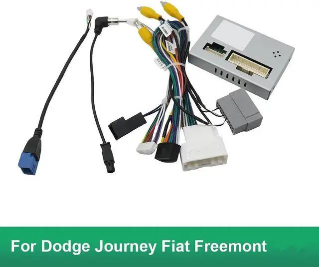 Alt view image 3 of 6 - Yingshan 16Pin Car Stereo Wire Harness Adapter For Dodge Journey Fiat Freemont Android Power Cable With Canbus Box