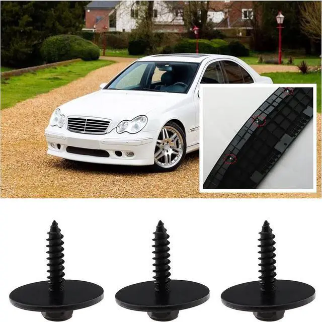 Alt view image 5 of 5 - Paiying 10PCS Car Body Fender Metal Screws A0019906036 For Mercedes Benz W203 W204 New