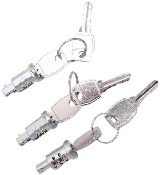 Alt view image 5 of 5 - Paiying Door Lock Barrel Set + Keys MTC6504 For Land Rover Defender 90/110/130 1990-2002