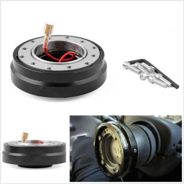 Main image of Furulu Universal Auto Car Steering Wheel Quick Release Hub Adapter Snap Off Boss Kit