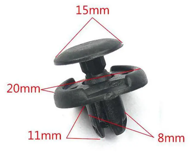 Alt view image 3 of 5 - Yingshan 10pcs 91512-SX0-003 Wheel Arch Lining & Splashguard Clips For Honda Civic
