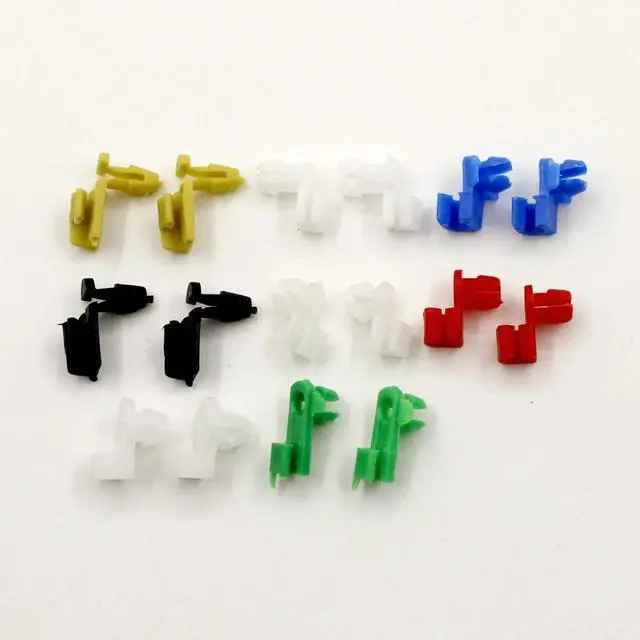Alt view image 5 of 5 - Yassdwbn 16pcs Plastic Clips Auto Door Lock Rod Clip Fastener Retainer Rivet Buckle