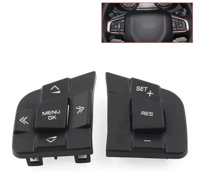 Alt view image 2 of 5 - Paiying Steering Wheel Switch Button Cover Trim For Land Rover Discovery Sport 2015-2019