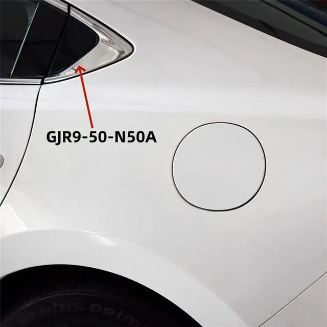 Alt view image 5 of 5 - Paiying 1X Car Rear Left Door Outside Cover Triangle Trim GJR9-50-N50A For Mazda 6 GJ GL