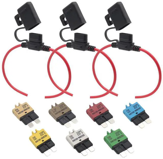 Alt view image 4 of 5 - Yassdwbn Manual Reset Fuses Blade Circuit Breaker Fuse Holder For Boat Truck SUV New