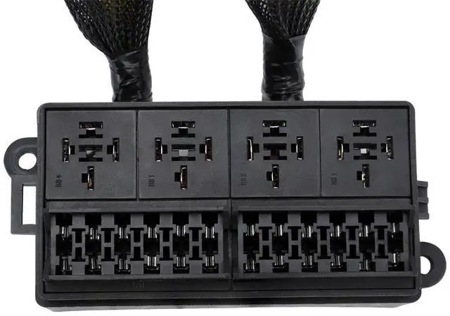 Alt view image 4 of 7 - Furulu 12V Pre-Wired Fuse Relay Box With 4pcs 4-Pin 40A Relays & 12 Fuses For Auto Car Marine Boat