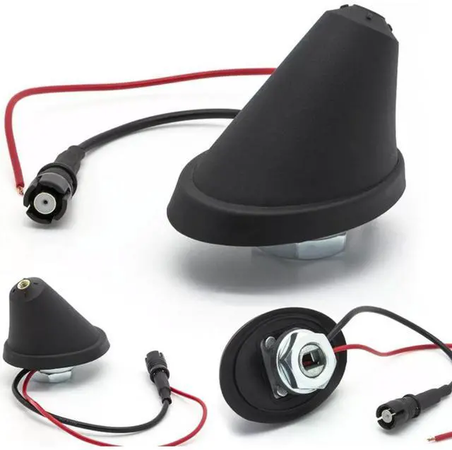 Alt view image 2 of 4 - Paiying Universal 3cm Short Antenna Car Roof Aerial with Antenna Base and Adapter Screws