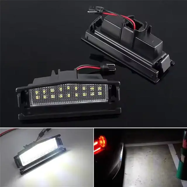 Alt view image 3 of 5 - Yassdwbn 2x White LED License Plate Lights Lamp For 2016-2022 Mazda MX5 Miata D09H-51-270