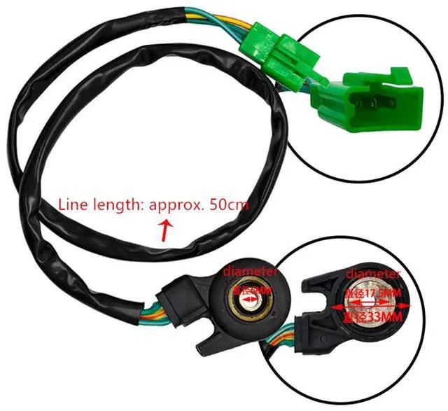 Alt view image 4 of 5 - Paiying 1X Kickstand Switch Sidefoot Kick Stand Sensor Safety Switch For GY6 Engine 50cm