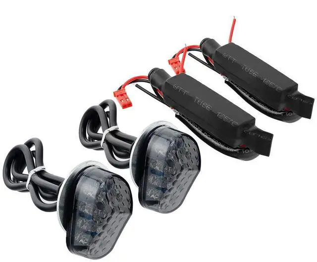 Alt view image 4 of 5 - FYUU 2Pc Turn Signals Light Indicator with Resistance Fit For Yamaha YZF R7 R6 R1 R1M