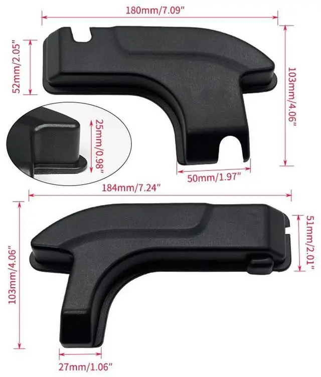 Alt view image 5 of 5 - FYUU Rear Defogger Cable Cover Accessories For Jeep Wrangler JL Wrangler 2018-2024