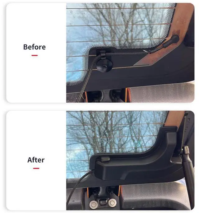 Alt view image 3 of 5 - FYUU Rear Defogger Cable Cover Accessories For Jeep Wrangler JL Wrangler 2018-2024