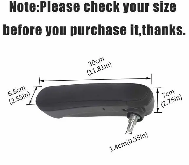 Main image of Yassdwbn Replacement 6BV31KRLAA/6BV48KRLAA Front Left Seat Armrest For Fiat 500 2016-2019
