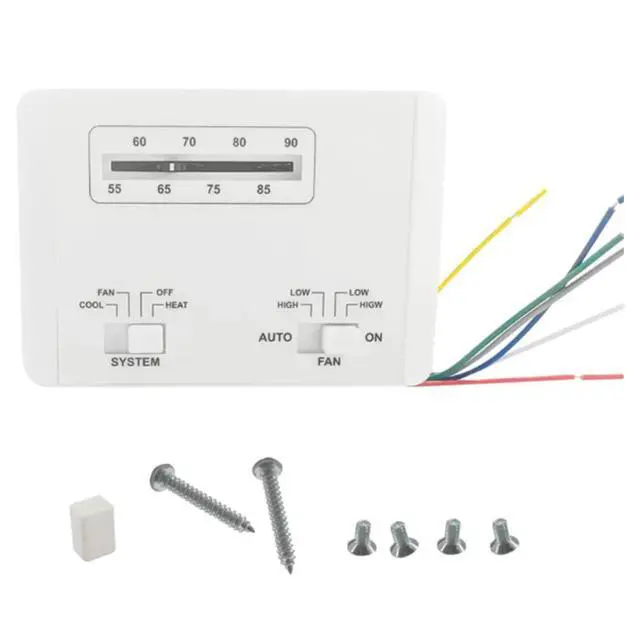 Alt view image 2 of 7 - Furulu 7330G3351 Thermostat Single Stage Heat/Cool For Rv Air Conditioners