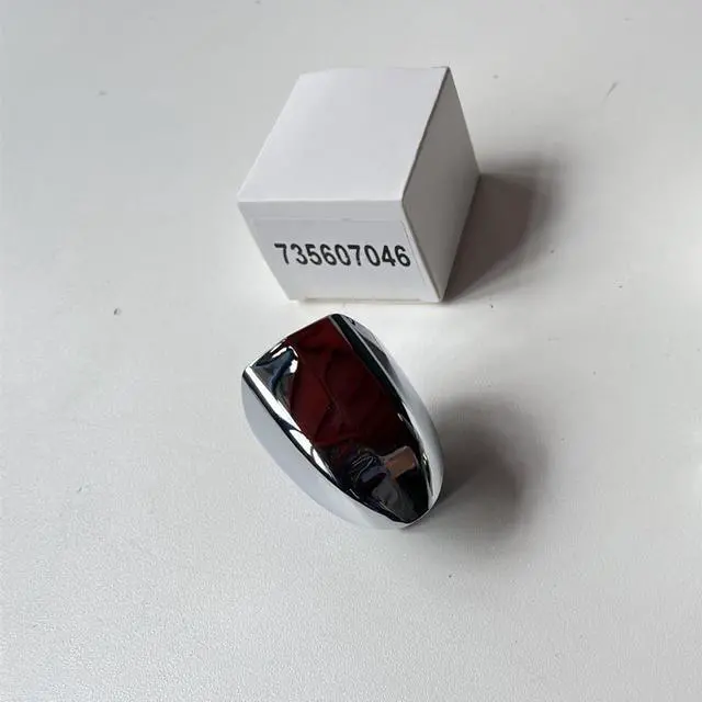 Alt view image 2 of 5 - Yassdwbn For Fiat 500X From 2015 Chrome Front Handle Cap Right (Passenger) S/Hole