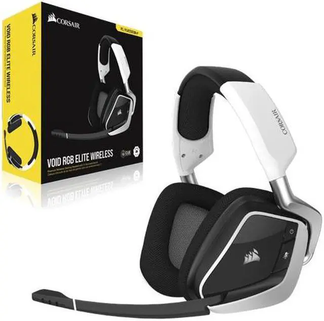 Alt view image 4 of 4 - Corsair VOID RGB ELITE Wireless Premium Gaming Headset with 7.1 Surround Sound â White (EU)