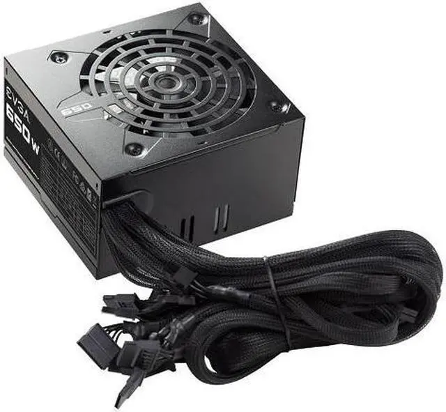 Alt view image 2 of 2 - EVGA 100N10650L1 650W Power Supply, Ultra Quiet Fan Design