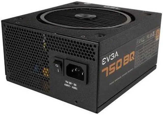 Alt view image 3 of 3 - EVGA 750 BQ, 80+ BRONZE 750W, Semi Modular, 110-BQ-0750-V1
