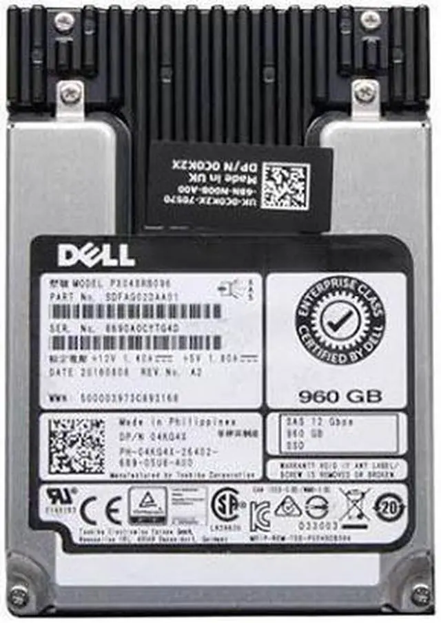 Main image of PX05SRB096 - Toshiba Enterprise 960GB MLC SAS 12Gb/s Read Intensive (PLP) 2.5-inch Solid State Drive
