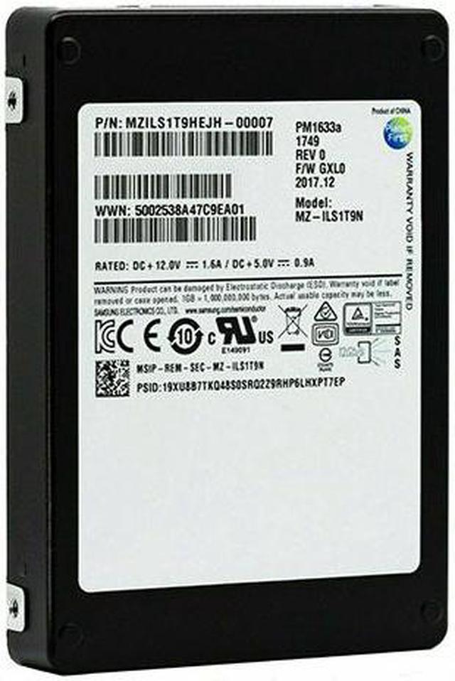 Refurbished: MZ-ILS1T9N - Samsung PM1633A 1.92TB 2.5-inch Solid State Drive Internal SSDs - Newegg.com