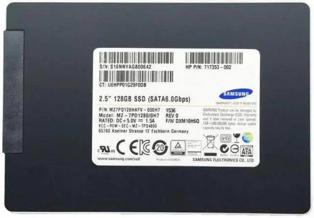 Main image of MZ7PD128HAFV - Samsung 128G SATA 6GB/s 2.5-inch Solid State Drive