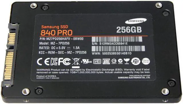 Alt view image 6 of 6 - SAMSUNG 840 Pro Series 2.5" 256GB SATA III MLC Internal Solid State Drive (SSD) MZ-7PD256BW