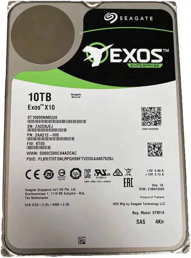Alt view image 2 of 6 - Seagate ST10000NM0226 ST10000NM0226 10 TB Hard Drive - 3.5" Internal - SAS (12Gb/s SAS)