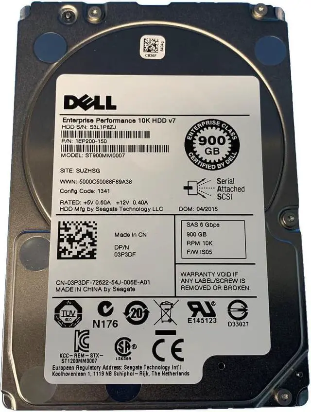Main image of 1EP200-150 - Seagate 900GB 10000RPM SAS 6Gb/s 2.5-inch Hard Drive