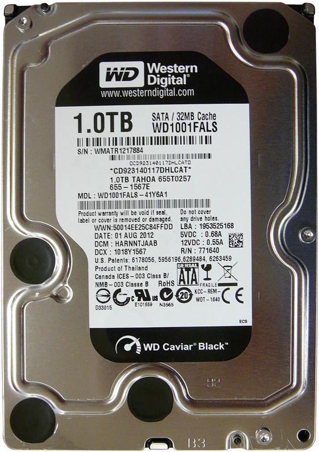 Refurbished: WD1001FALS-41Y6A1 - Western Digital Caviar Black 1TB