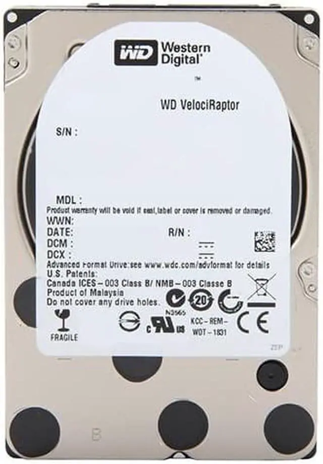 Main image of WD3000BLFS-60YBU2 - Western Digital Velociraptor 300GB 10000RPM SATA 3Gb/s 7-Pin 16MB Cache 2.5-inch Hard Drive