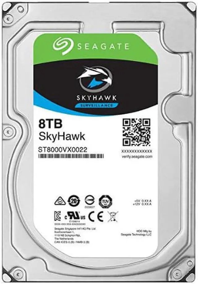 Alt view image 2 of 5 - Seagate ST8000VX0022 SkyHawk ST8000VX0022 8 TB Hard Drive - Internal - SATA (SATA/600)