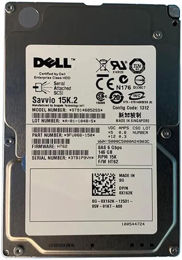 Main image of 9FU066-150 - Seagate Savvio 15K.2 146.8GB 15000RPM SAS 6Gb/s 16MB Cache (CE) 2.5-inch Hard Drive