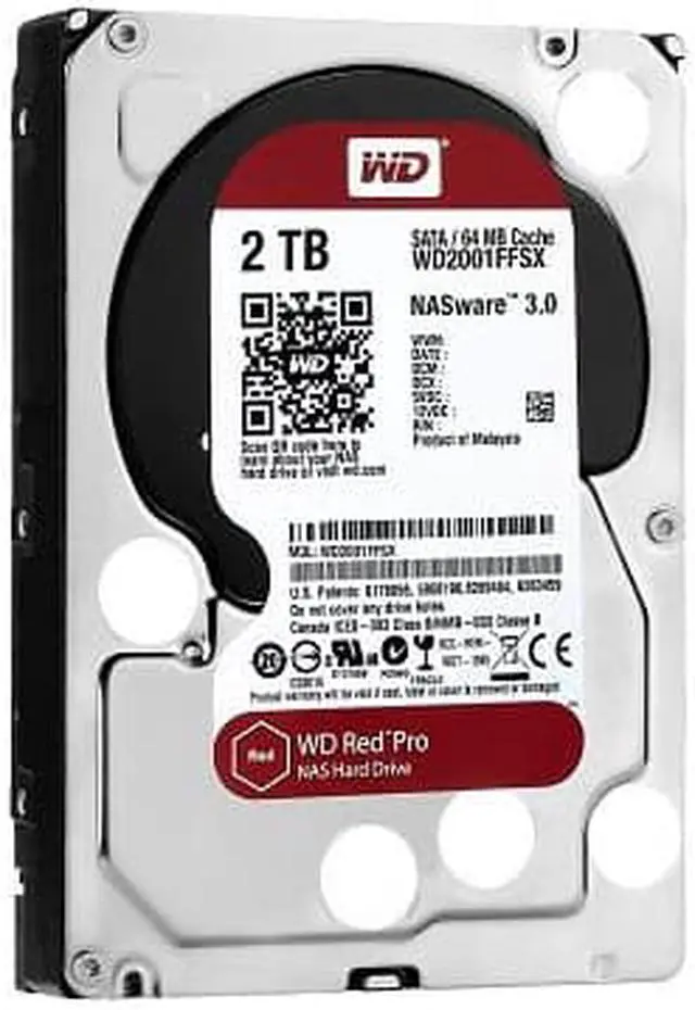 Alt view image 2 of 2 - Western WD2002FFSX Digital Red Pro WD2002FFSX 2 TB Hard Drive - 3.5" Internal - SATA (SATA/600) - Conventional Magnetic Recording (CMR) Method
