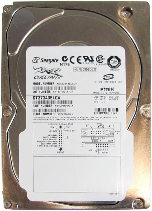 Main image of ST373405LCV - Seagate Cheetah 73.4GB 10000RPM 80-Pin Ultra160 SCSI 16MB Cache 3.5-inch Hard Drive