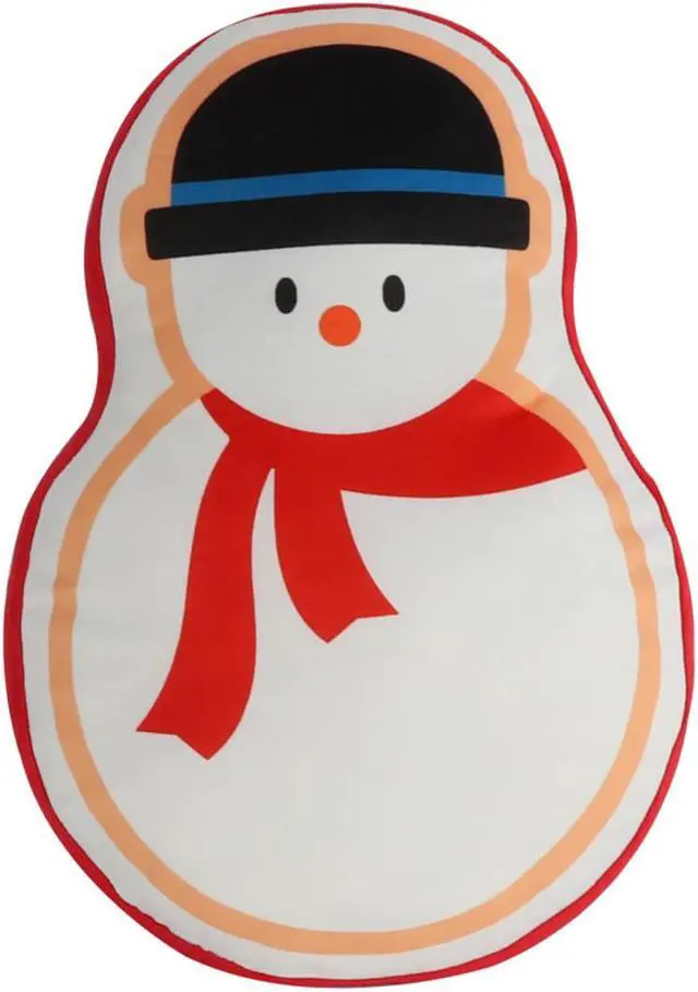 Alt view image 4 of 6 - Snowman Christmas Decorative Throw Pillow 17 inch Soft Stuffed Funny Cute Decoration Cushion