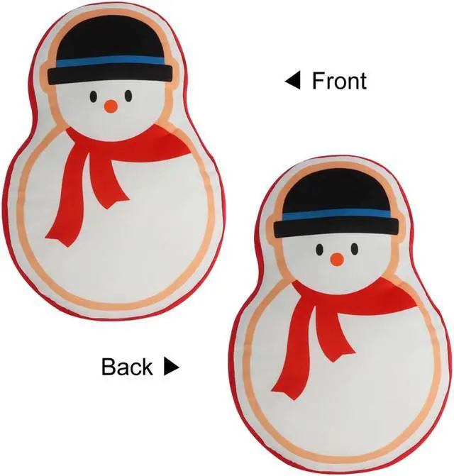 Alt view image 3 of 6 - Snowman Christmas Decorative Throw Pillow 17 inch Soft Stuffed Funny Cute Decoration Cushion