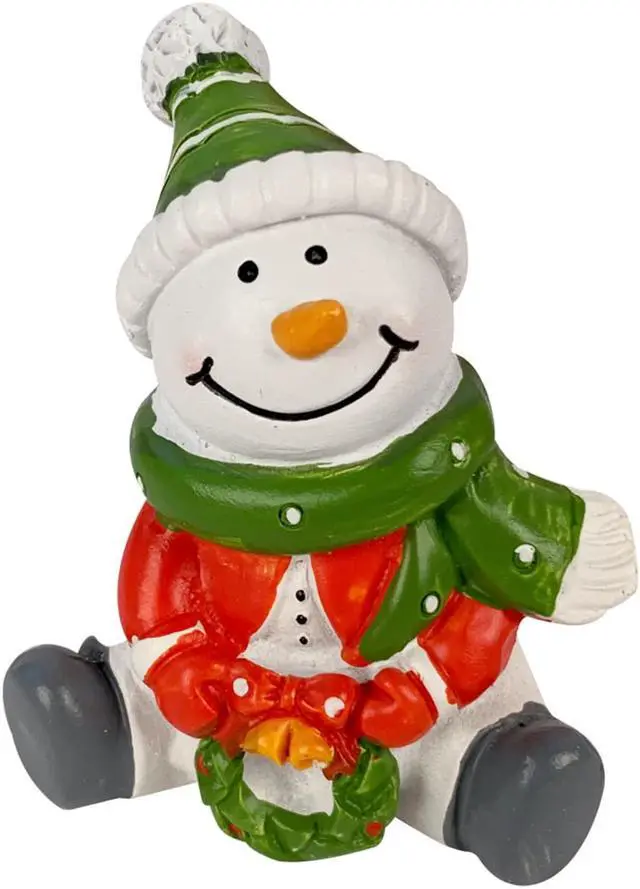 Alt view image 2 of 7 - 2 Inch Resin Snowman Holiday Decorative Figurine Collectors for Gifts and Decoration
